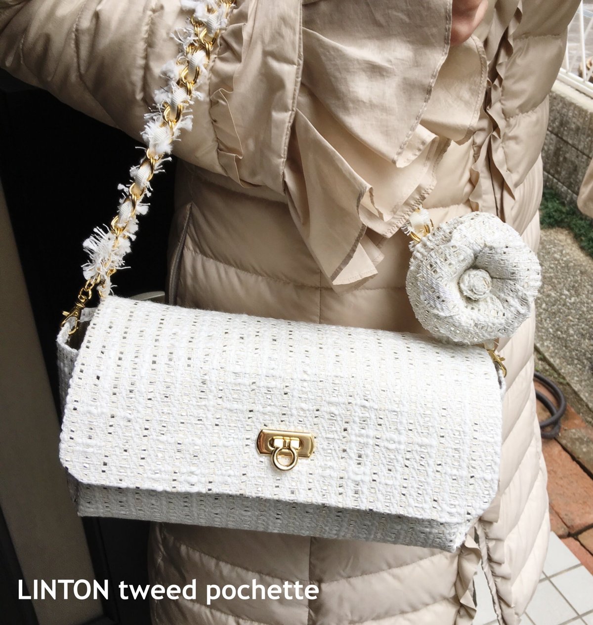 ルミュー芦屋人気商品】LINTON社製 あのシャネルスーツと同じツイード