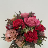 レッド系薔薇のアレンジ