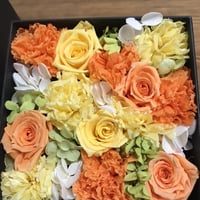 プリザーブドflowerイエロー&オレンジ系
