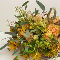 オレンジ系の花束