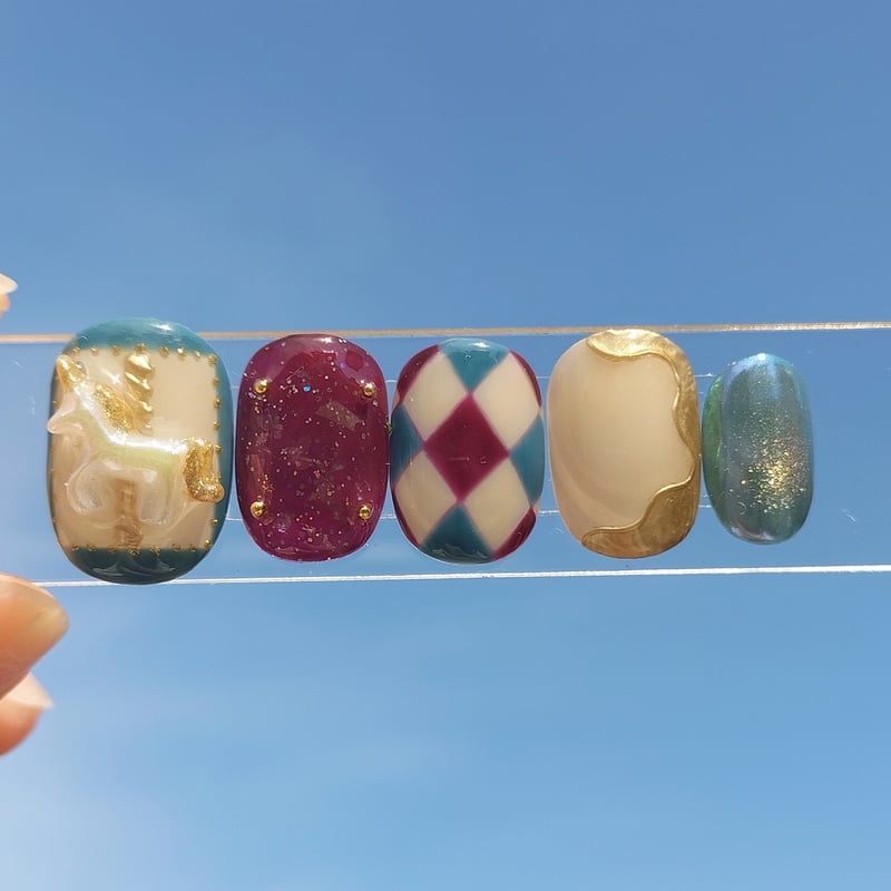 171 ブローチシリーズユニコーンのメリーゴーランド✨ 171 ブローチシリーズユニコーンのメリーゴーランド✨