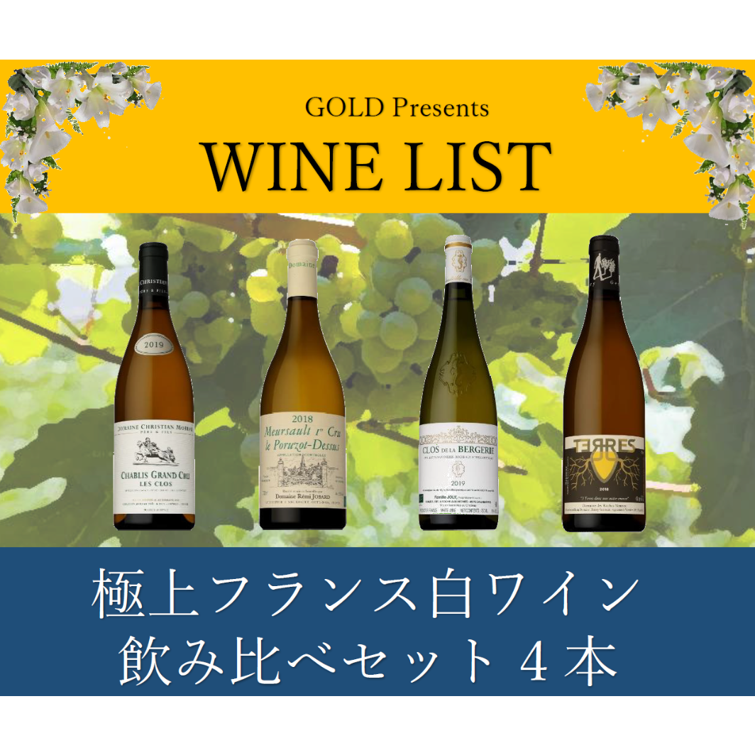 極上フランス白ワイン飲み比べセット（ブルゴーニュvsロワール