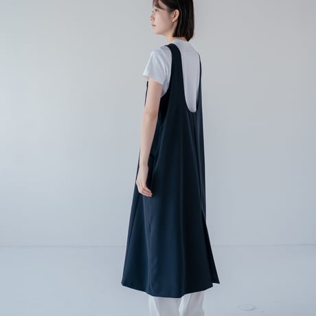 アメスリエプロンワンピース（ネイビー）