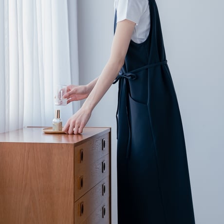 アメスリエプロンワンピース（ネイビー）