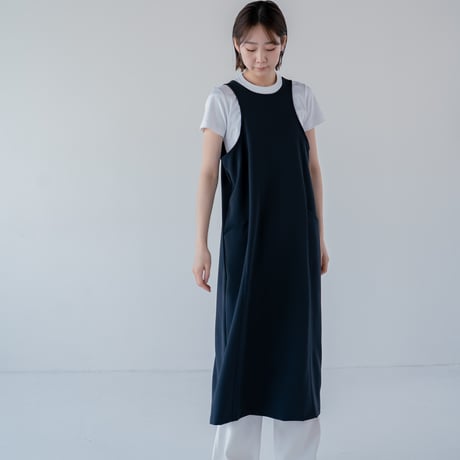アメスリエプロンワンピース（ネイビー）