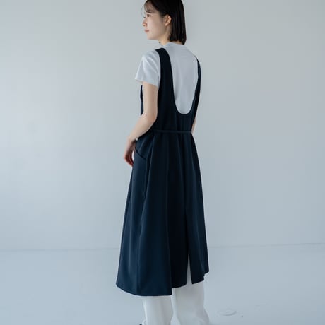 アメスリエプロンワンピース（ネイビー）