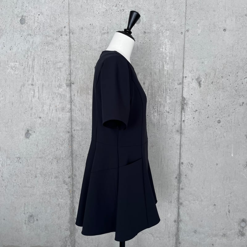 N°21 ブラック　チュニック 大きいサイズ レディース バックプリーツタックシフォン