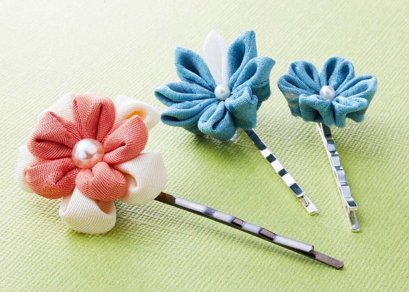 mocona☆です！つまみ細工お花パーツ mocona☆です！つまみ細工パーツ お花のパーツセット つまみ細工