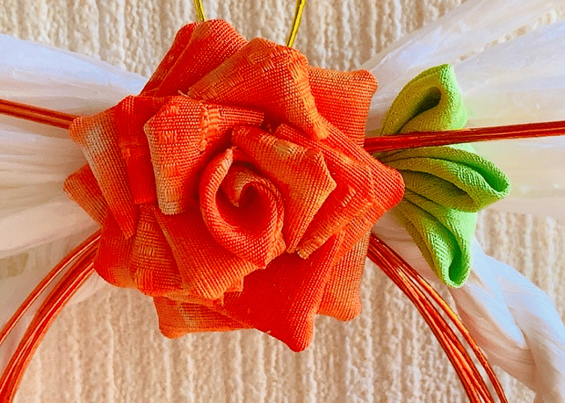 69，ジャンクジャーナル素材。手染めフリンジ加工裂き布リボン 1017