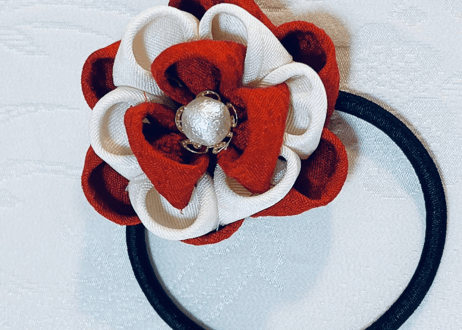 お花のつまみ細工　アクセサリー