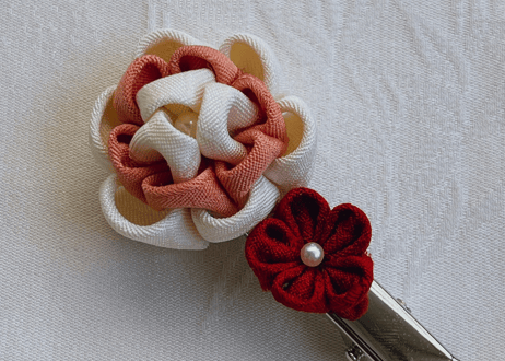 お花のつまみ細工　アクセサリー