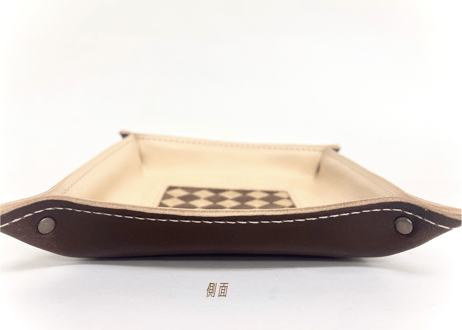 さいたま市誕生20周年記念  ＜Woody×Leather＞スクエアトレイ～然＊zen～ ＊受注生産＊