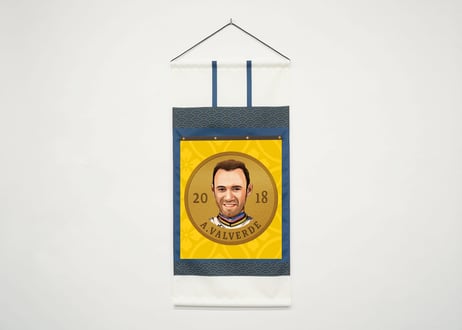 【アレハンドロ・バルベルデ選手】掛け軸風タペストリー【さいたまクリテリウム2024】