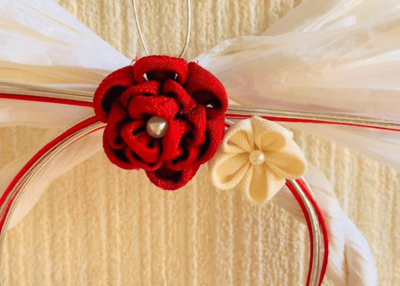 つまみ細工を使った正月飾り(小) | サデコMONOがたり