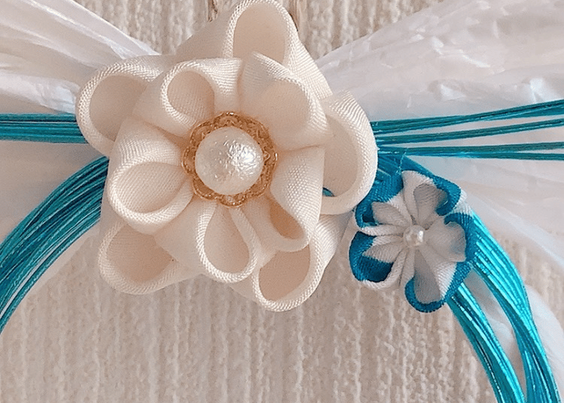 つまみ細工を使った正月飾り(小) | サデコMONOがたり