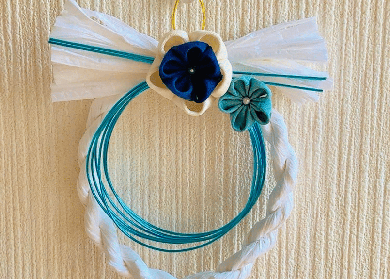 つまみ細工を使った正月飾り(小) | サデコMONOがたり