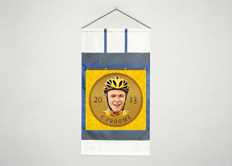 【クリストファー・フルーム選手】掛け軸風タペストリー【さいたまクリテリウム2024】