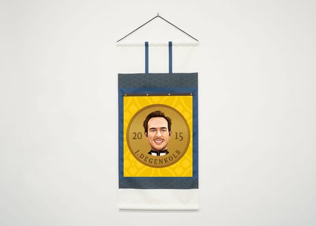 【ジョン・デゲンコルブ選手】掛け軸風タペストリー【さいたまクリテリウム2024】