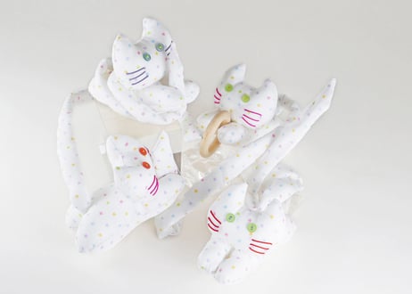 しっぽつかみねこ（4匹セット）