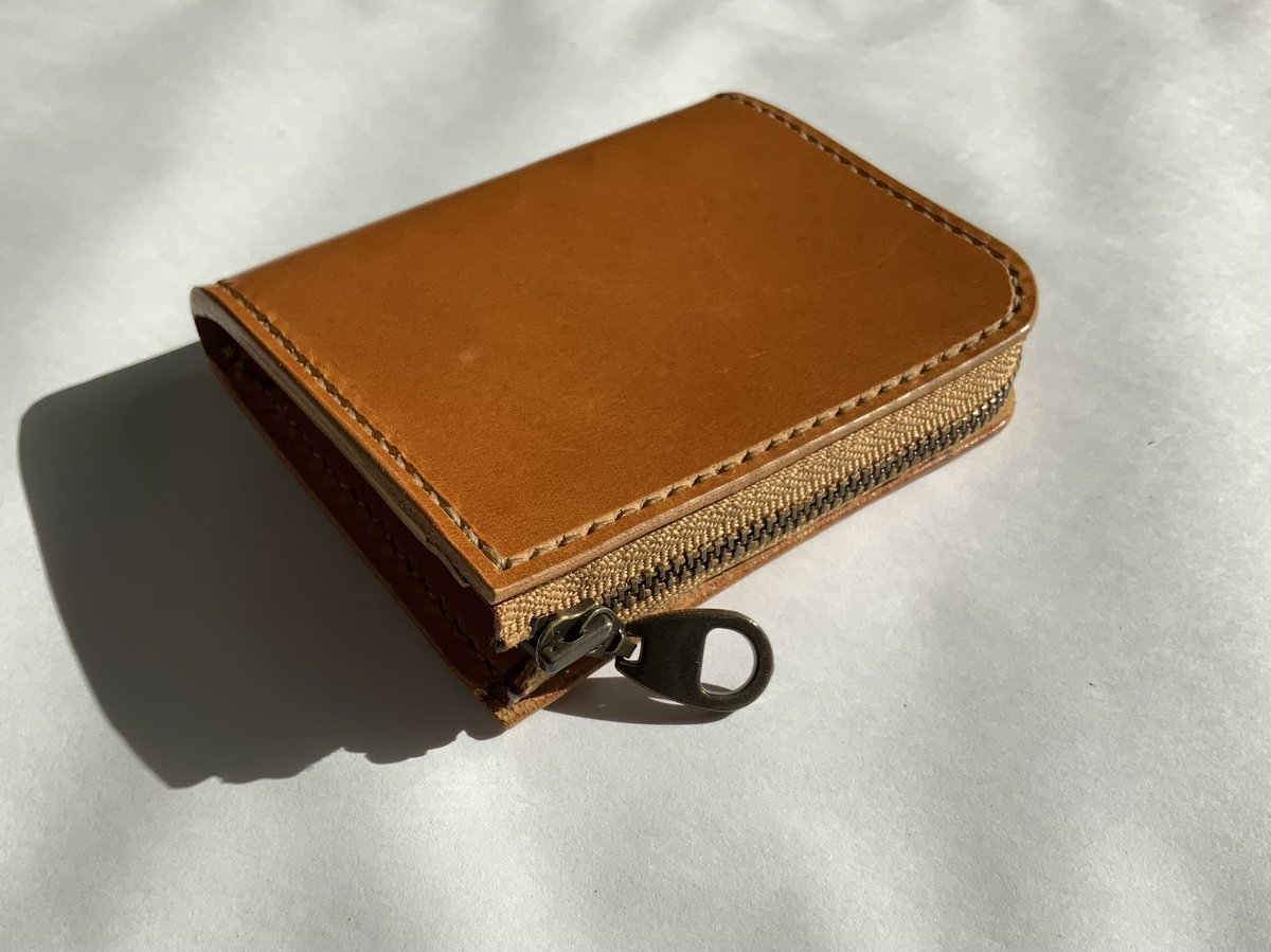 ハンドメイド　fukulowleather L字ファスナーウォレット ハンドメイド fukulowleather L字ファスナーウォレット