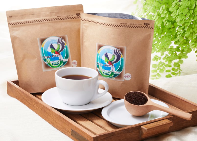 コスタリカぷらびだ村コーヒー400g(中煎り200g豆または粉×2袋