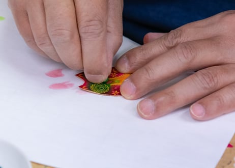 ＊手織り生地のヘンテコ動物さん＊帆布ポーチ