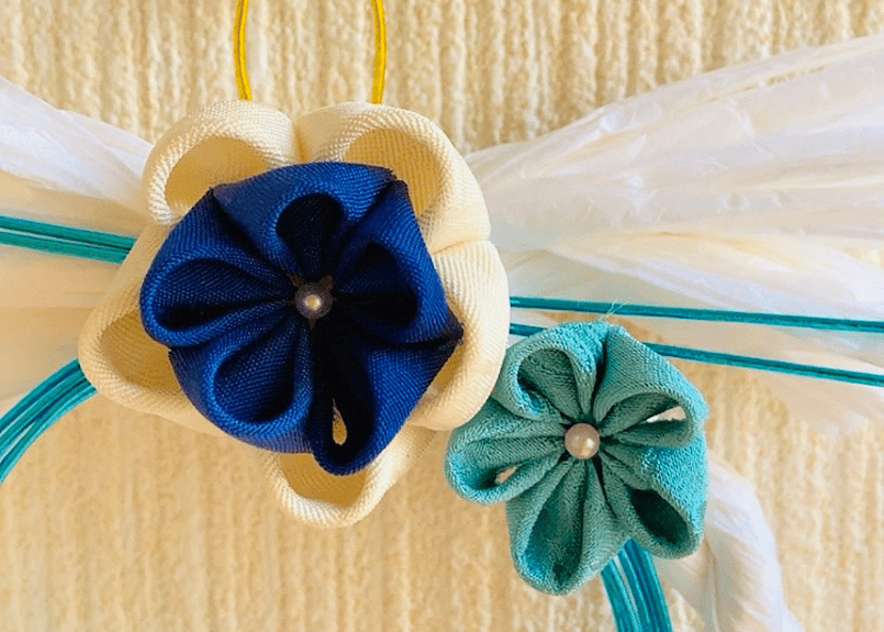 つまみ細工を使った正月飾り(小) | サデコMONOがたり