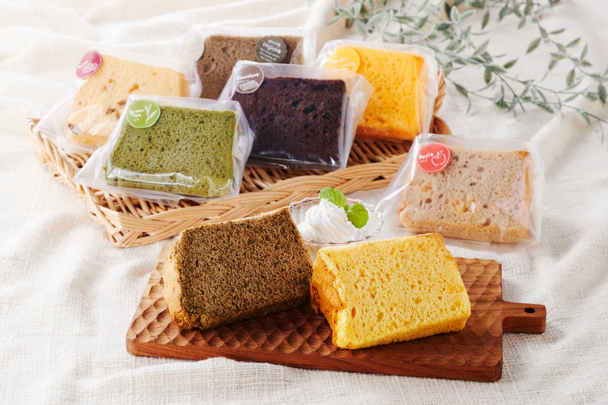 こだわり卵のふわふわシフォンケーキセット（人気のおすすめ5種セット 