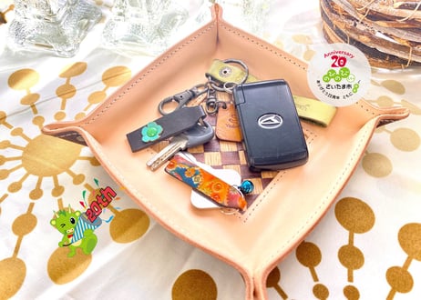 さいたま市誕生20周年記念  ＜Woody×Leather＞スクエアトレイ～然＊zen～ ＊受注生産＊