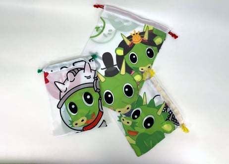 コスチューム"ヌゥ"の巾着３枚セット