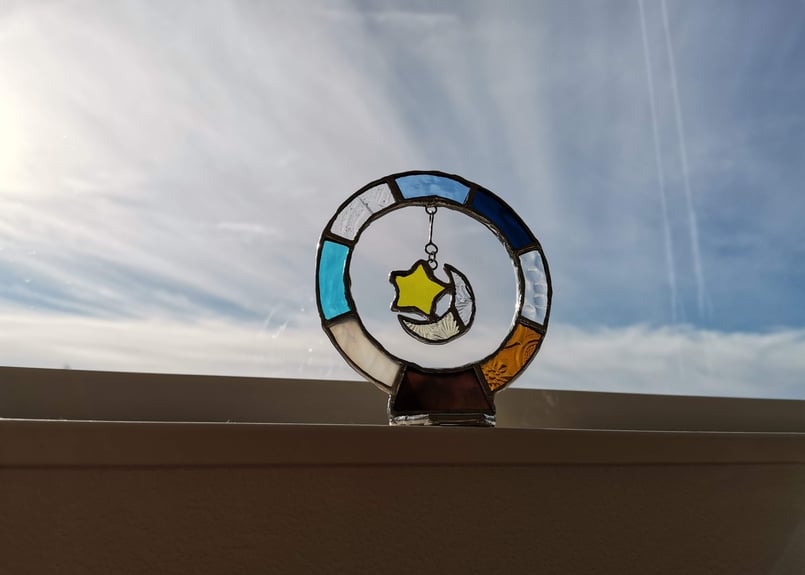 受注生産＊【ステンドグラス】スタンドモビール | サデコMONOがたり