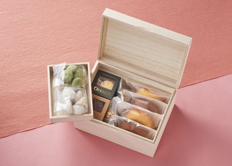 【10個限定】桐の道具箱（ゆめの園のお菓子入り）