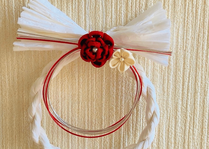 つまみ細工を使った正月飾り(小) | サデコMONOがたり