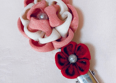 お花のつまみ細工　アクセサリー
