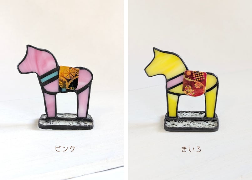 何かいいこと起こりそう♪」ステンドグラスのかわいい縁起物 何かいいこと起こりそう♪」ステンドグラスのかわいい縁起物