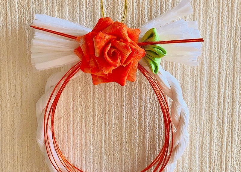 つまみ細工を使った正月飾り(小) | サデコMONOがたり