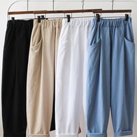 【新入荷】ピンタック春夏コレクション綿パンツ