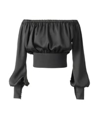 Off shoulder Highwaist-mark blouse