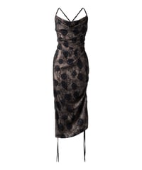 Blue ringed octopus drape slip dress