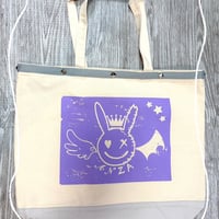 ANZAキャンパストートバッグLサイズ🐰🌙💕