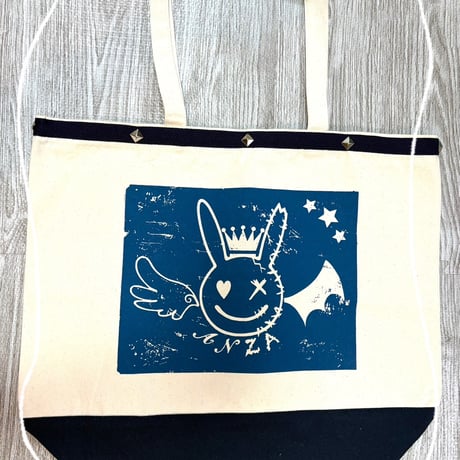 ANZAキャンパストートバッグLサイズ🐰🌙💕
