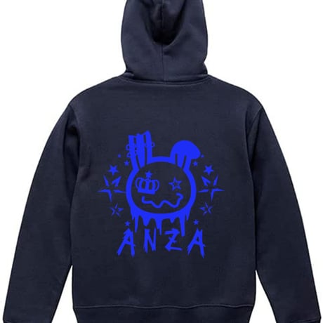 Anza 30th Anniversary  ジップパーカーRock ブルー