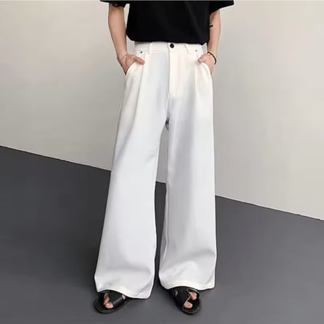 drape tuck wide pants(2color)