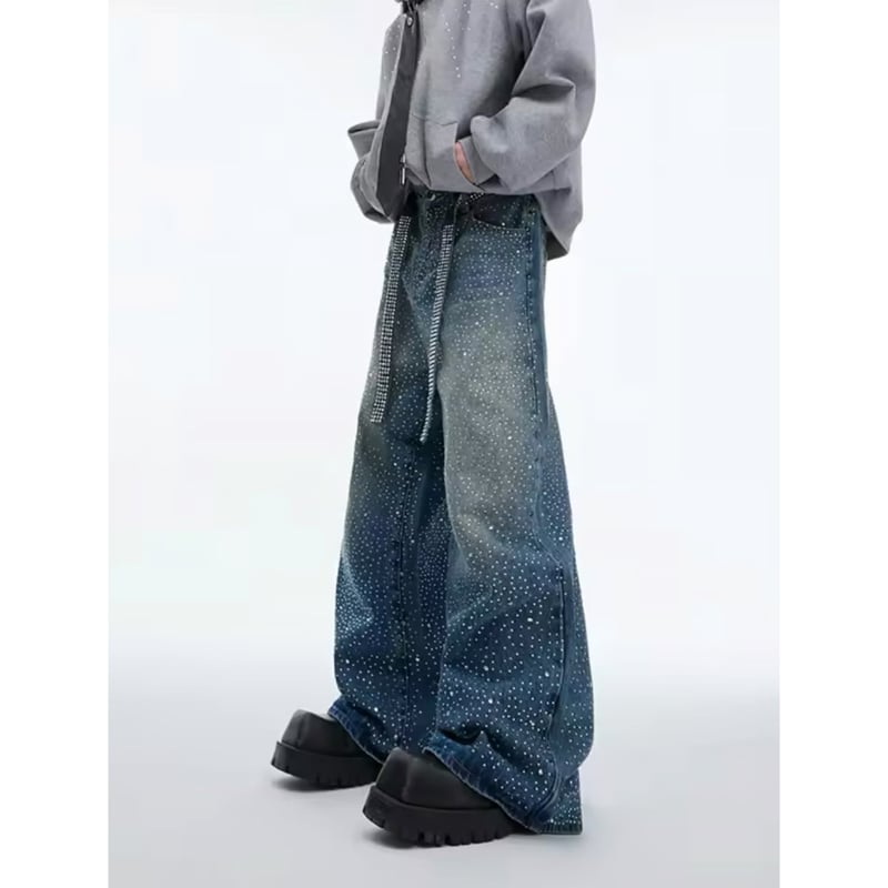 timelesz 『寺西拓人 様着用』rhinestone design denim pant