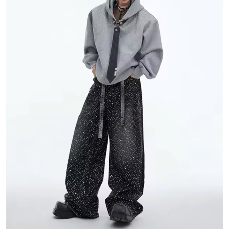 timelesz 『寺西拓人 様着用』rhinestone design denim pant