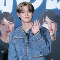 time less 松島聡　着用　ネイビー　ツイードジャケット　韓国メンズ　貴重 timelesz 松島聡 様着用 loose fit check tweed jacket |