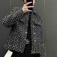 timelesz 松島聡 様着用 loose fit check tweed jacket |