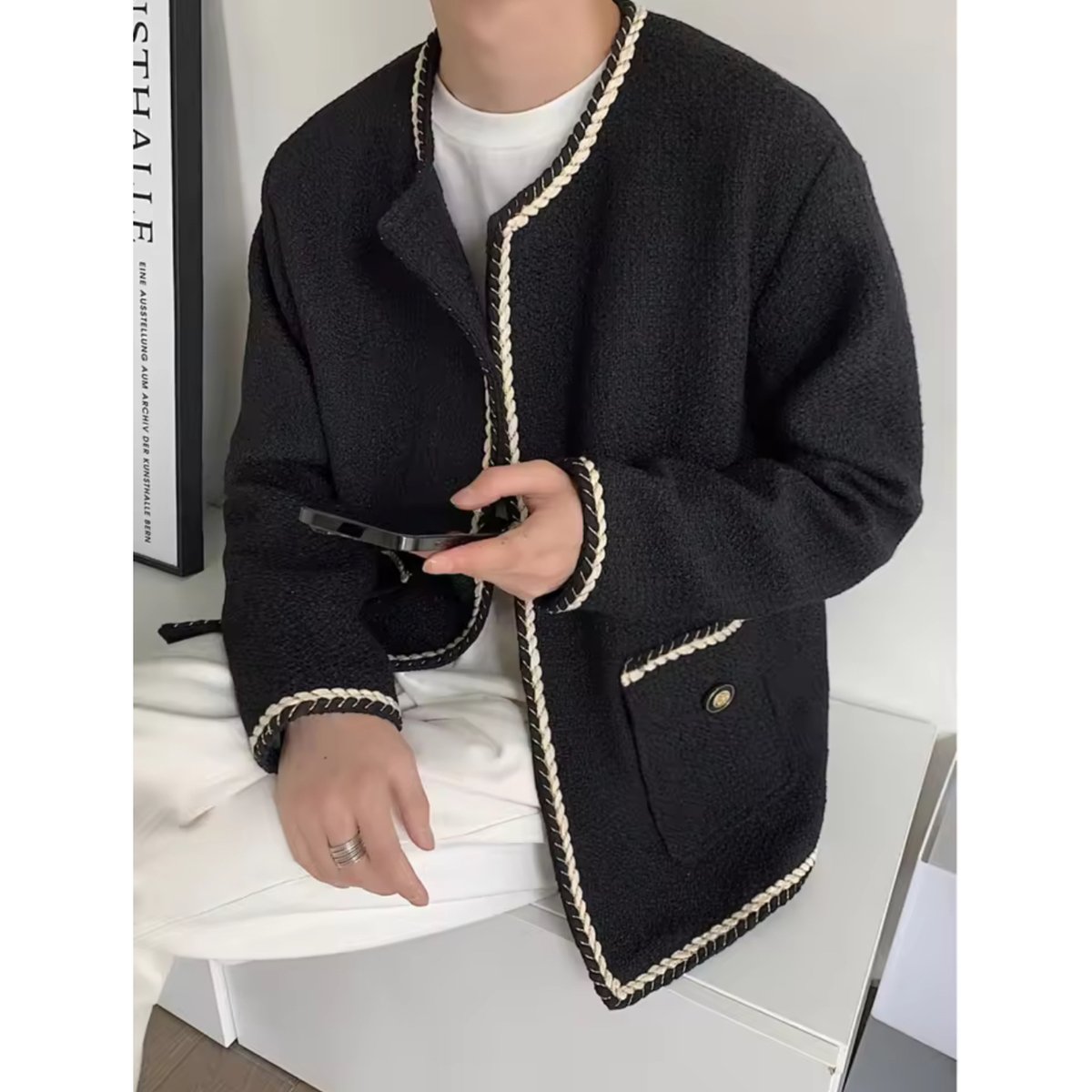 Ciel☆シェル様 リクエスト 2点 まとめ商品 志尊淳 様着用衣装【CIEL LENT select】simple line tweed j