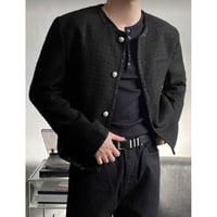 timelesz 松島聡 様着用 loose fit check tweed jacket |