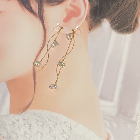 sea drops＜14kgf・ピアス・イヤリング＞